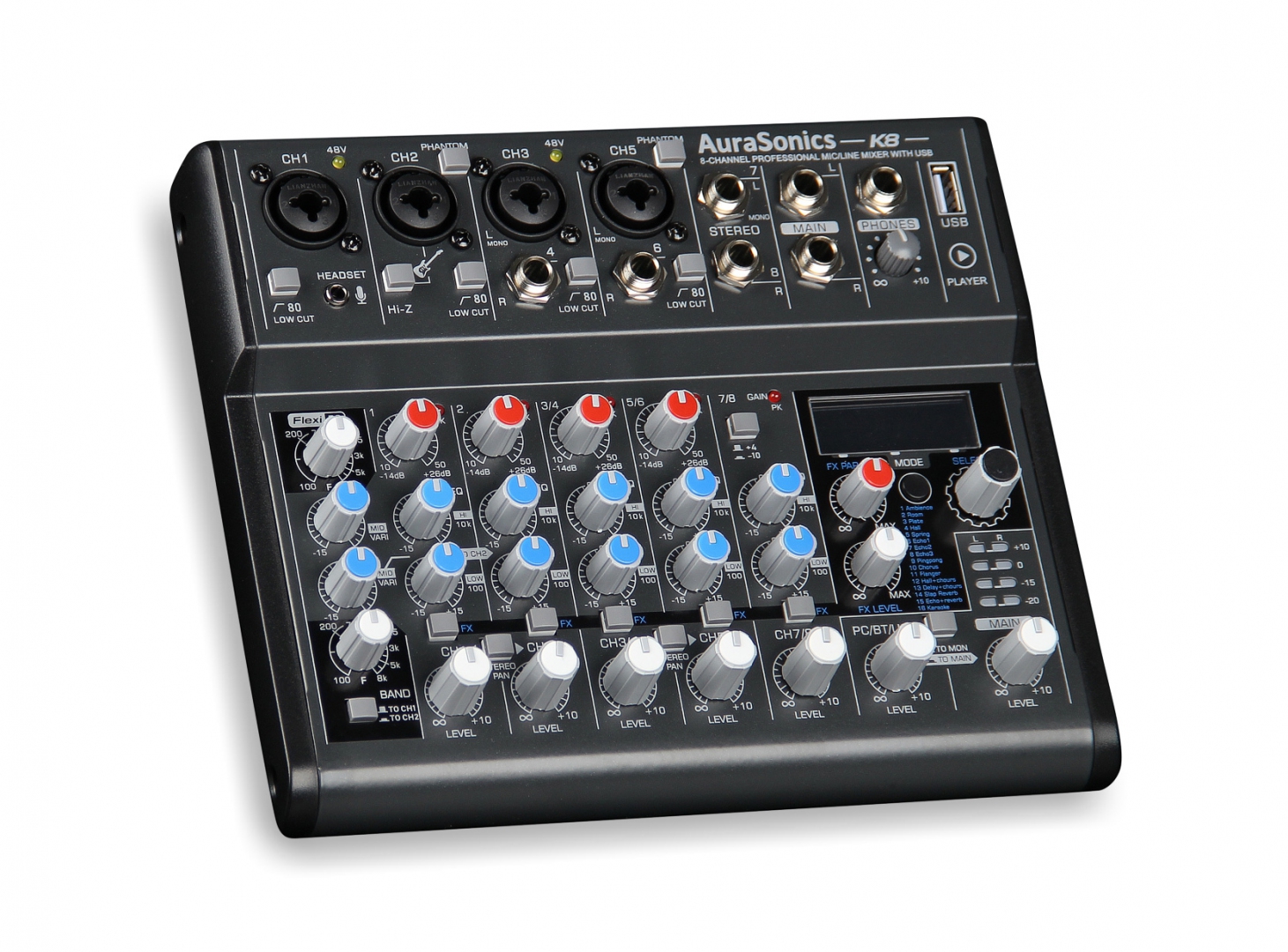 AuraSonics K8 компактный микшерный пульт в Инзе