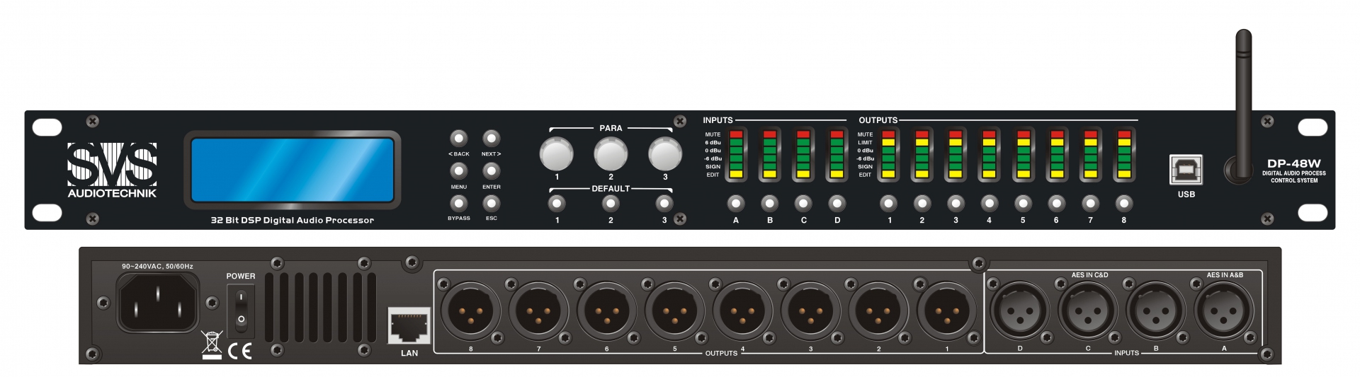 SVS Audiotechnik DP-48W Цифровой процессор: 4 входа 8 выходов в Инзе