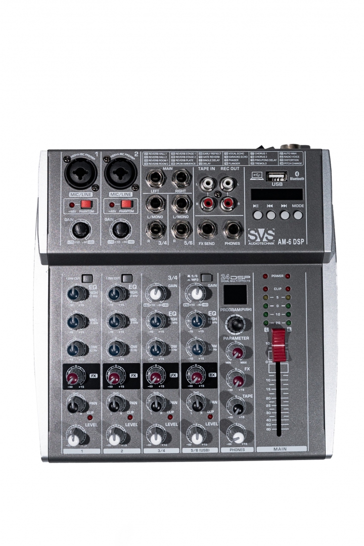 SVS Audiotechnik mixers AM-6 DSP Микшерный пульт аналоговый, 6-канальный SVS Audiotechnik mixers в Инзе