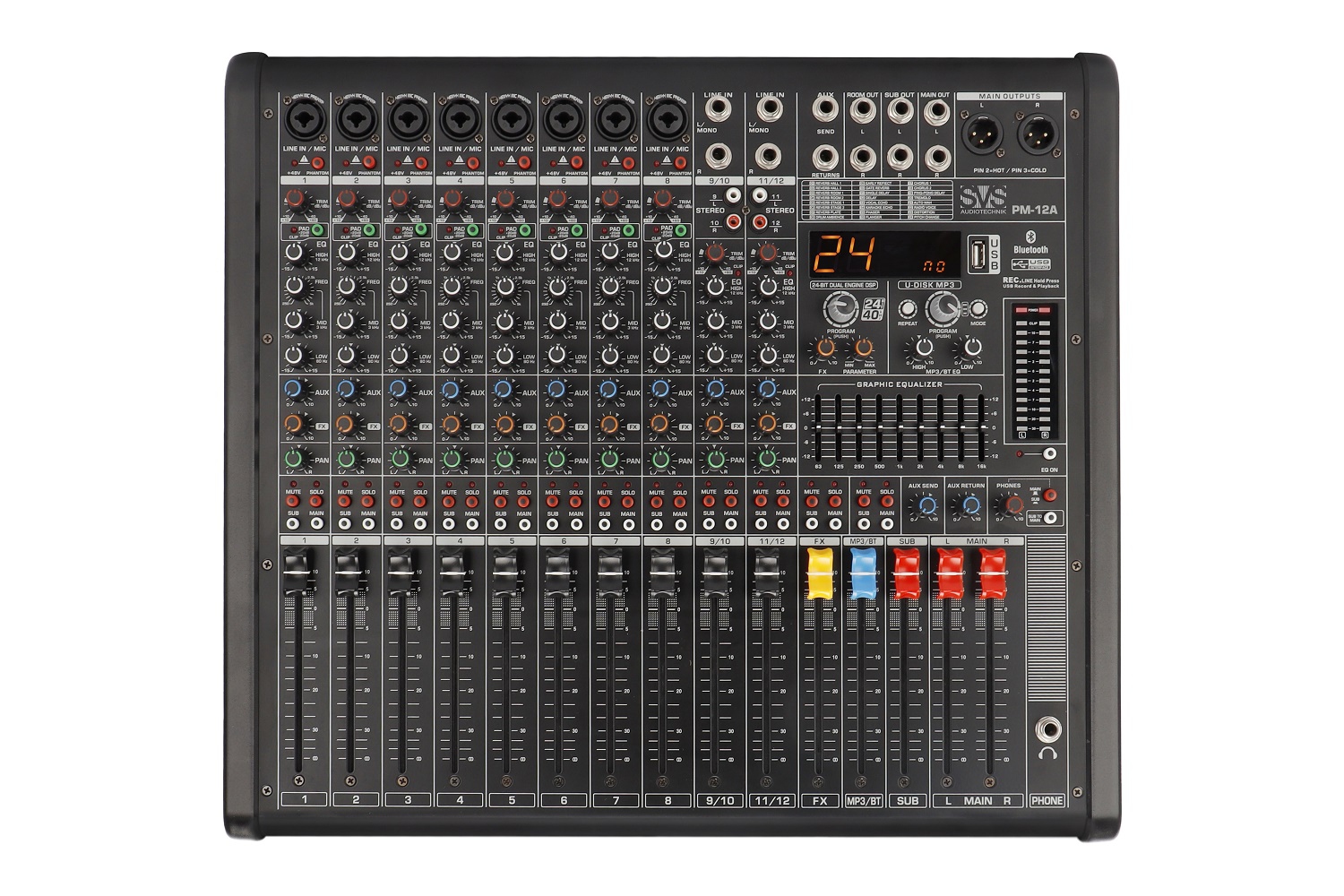 SVS Audiotechnik mixers PM-12A Активный аналоговый микшерный пульт, 12-канальный в Инзе
